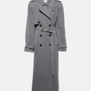 The Attico Belted cotton canvas trench coat