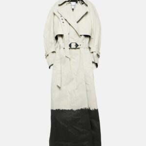 The Attico Coated denim trench coat