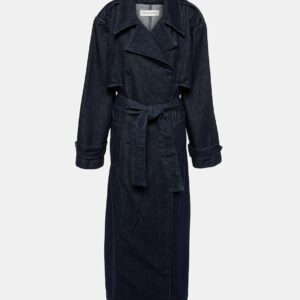 The Frankie Shop Nikola denim trench coat