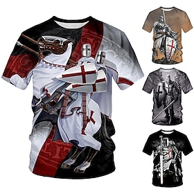 The Last Templar Crusader Knights Templar Crusader T-shirt Cartoon Manga Anime 3D Graphic For Couple's Men's Women's Adults' 3D Print