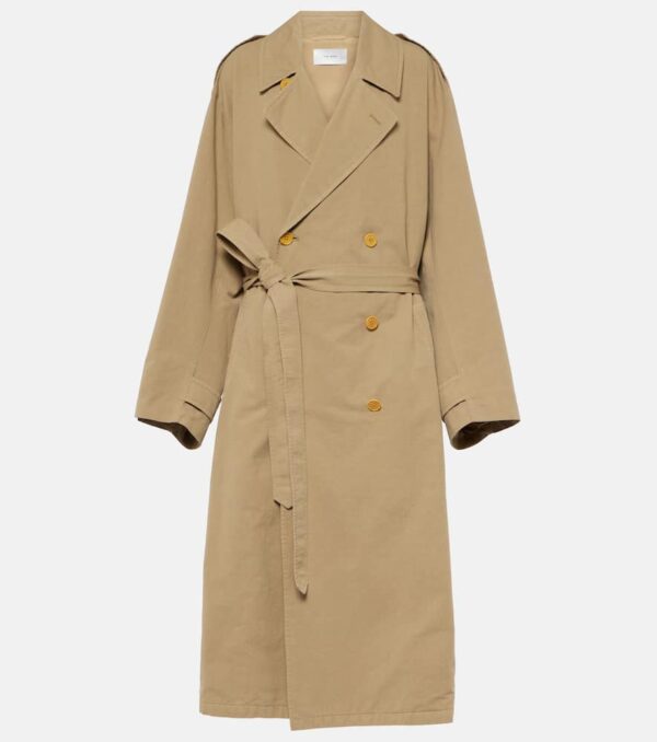 The Row Montrose cotton and linen trench coat