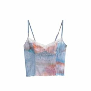 Tie Dye Lace Camisole Top