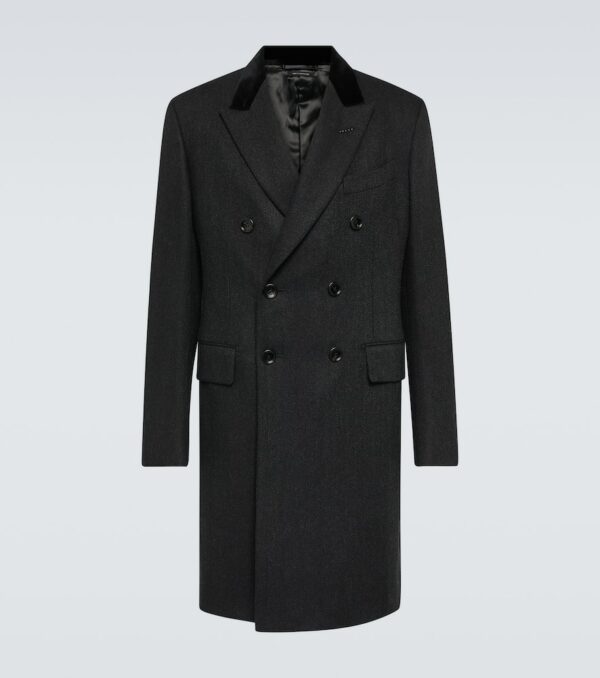 Tom Ford Double-breasted wool and cashmere coat