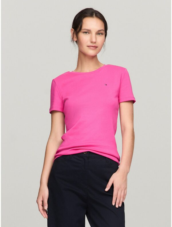 Tommy Hilfiger Women's Crewneck Favorite T-Shirt - Pink - M