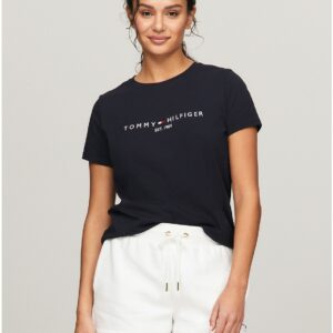 Tommy Hilfiger Women's Embroidered Tommy Logo T-Shirt - Navy - S