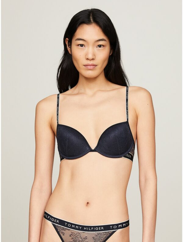 Tommy Hilfiger Women's Lace Push-Up Bra - Navy - 32D