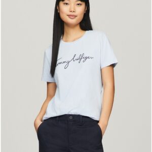 Tommy Hilfiger Women's Signature Crewneck T-Shirt - Blue - XS