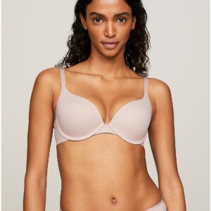 Tommy Hilfiger Women's Tommy Logo Push-Up Bra - Beige - 32A