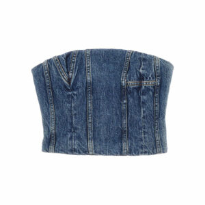 Top bustier in denim