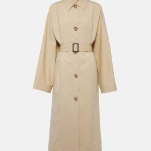 Toteme Belted cotton and silk trench coat