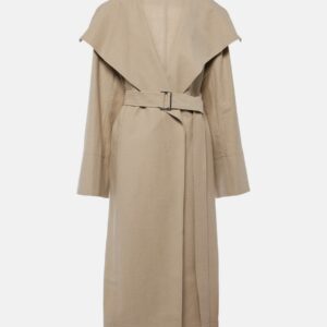 Toteme Signature linen-blend trench coat