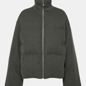 Toteme Wool-blend flannel puffer jacket