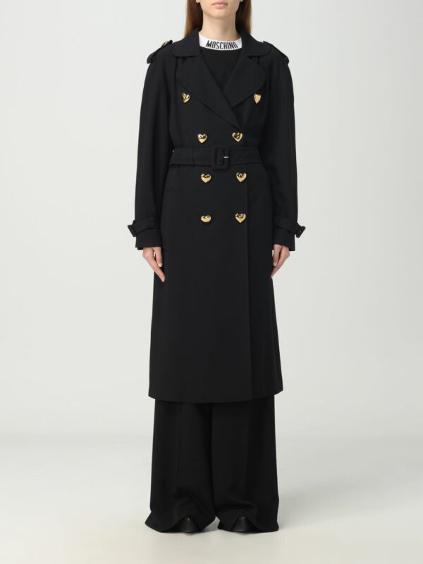 Trench Coat MOSCHINO COUTURE Woman color Black