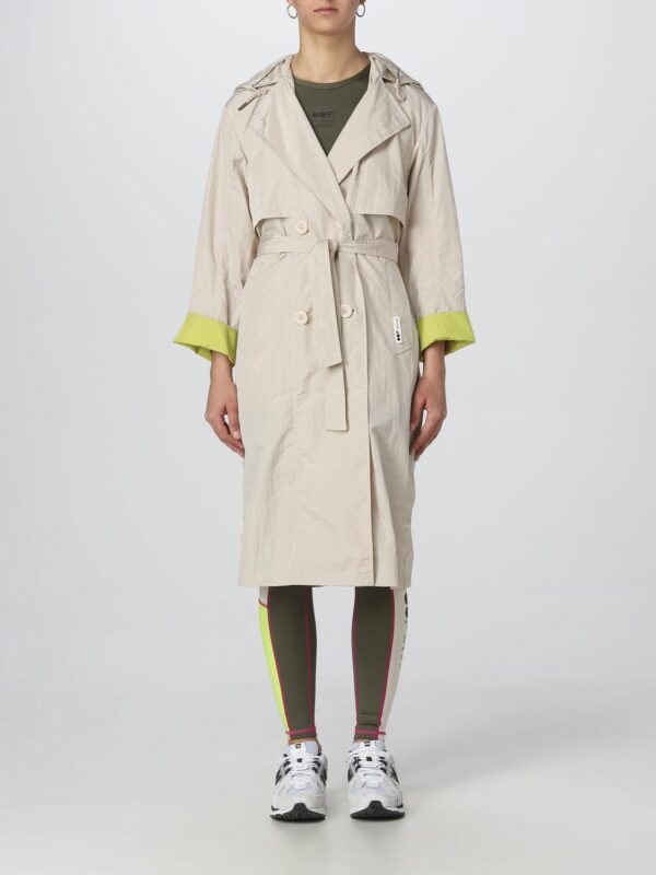 Trench Coat OOF WEAR Woman color Yellow Cream