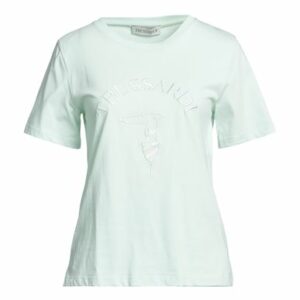 Trussardi Woman T-shirt Light green Size XXS Cotton