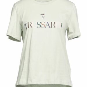 Trussardi Woman T-shirt Sage green Size XS Cotton