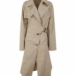 Twisted Buckle Trench Coat