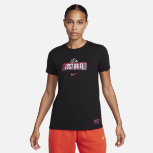 U.S. Nike Women's Soccer T-Shirt in Black, Size: Small | FD0978-010