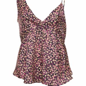 Uliene Printed Viscose & Silk Top