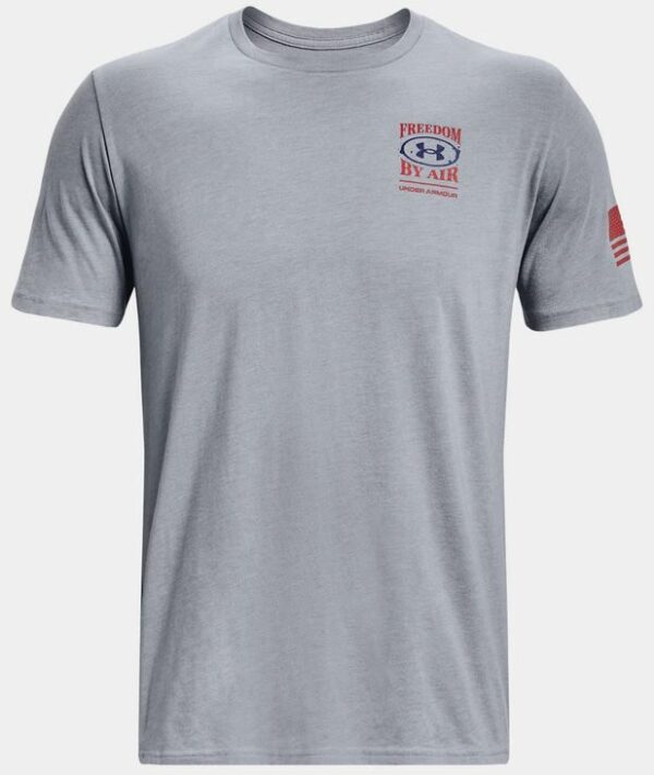 Under Armour 1385948024SM Men Freedom by Air Short Sleeve T-Shirt, Steel Medium Heather Grey - Small