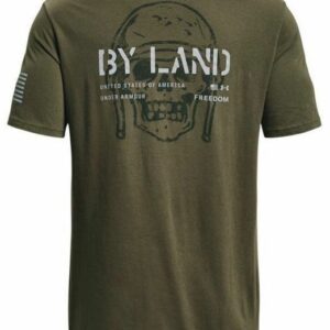 Under Armour 13859493903X Men Freedom by Land Short Sleeve T-Shirt, Marine OD Green - 3XL