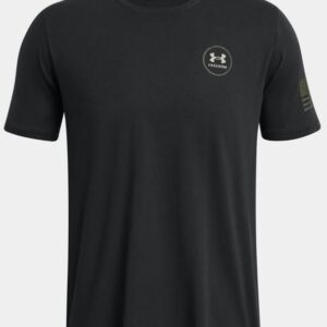 Under Armour 1385951001LG Men Freedom by 1775 Mission Made Short Sleeve T-Shirt, Black - Large