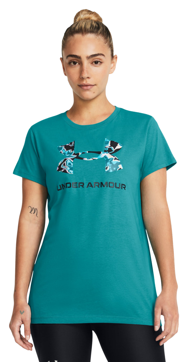 Under Armour Live Sportstyle Graphic Short-Sleeve T-Shirt for Ladies - Circuit Teal/Black - XXL