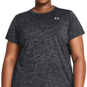 Under Armour Tech Twist Short-Sleeve T-Shirt for Ladies - Black/White - 2X