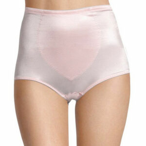 Underscore Rainbow Stretch Satin Tummy Panel Control Briefs 306453, X-large, Pink