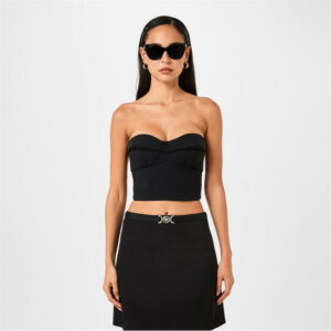 VERSACE Lunette Bustier Top - Black