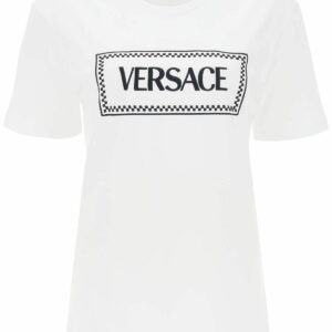 VERSACE t-shirt with logo embroidery