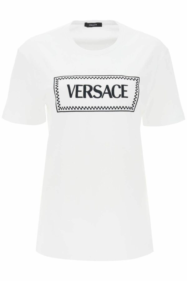 VERSACE t-shirt with logo embroidery