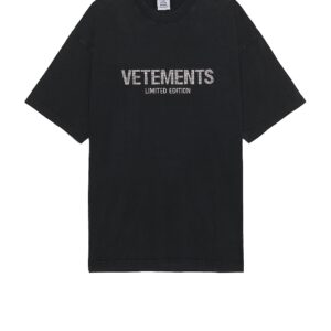 VETEMENTS Crystal Limited Edition T-shirt in Black