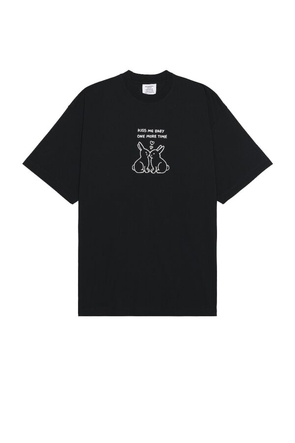 VETEMENTS Kissing Bunnies T-shirt in Black