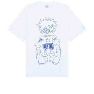 VETEMENTS Scribbled Teen T-shirt in White