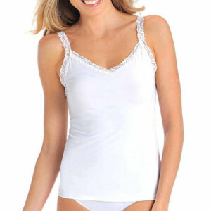 Vanity Fair Perfect Lace Camisole 17166, Medium, White