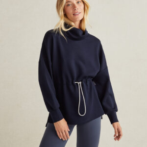 Varley Cinched Waist Sweatshirt - Navy - XS