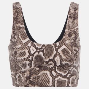 Varley Let's Go Elsie snake-print sports bra