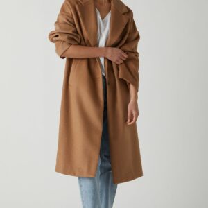 Velvet By Graham & Spencer Huntington Coat In Brown - XS | Made From A Soft Wool Blend