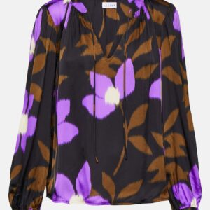 Velvet Isa printed satin top