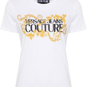 Versace Jeans Couture Cotton T-Shirt With Printed Logo