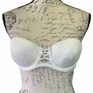 Victorias Secret Victoria's Secret Cream Lace Strapless Bra Euc 36A, Women's