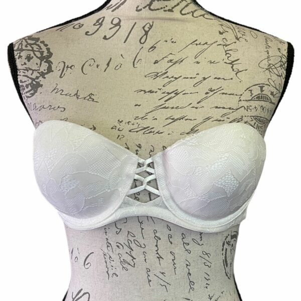 Victorias Secret Victoria's Secret Cream Lace Strapless Bra Euc 36A, Women's