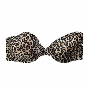 Victorias Secret Victoria's Secret Multi-Way Leopard Print Strapless Bra 32D No Straps in White, Women's