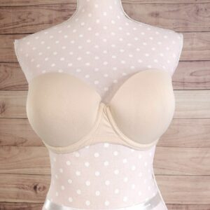 Victorias Secret Victoria's Secret Pink Wear Everywhere Multi Way Push Up Strapless Bra Size 34D in White, Women's