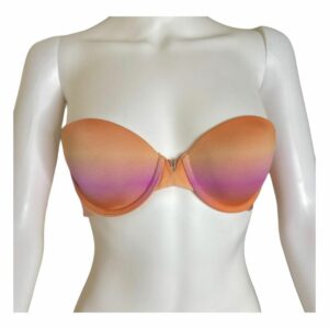 Victorias Secret Vs Sexy Illusions Uplift Ombre Orange Pink Strapless Bra 34B, Women's (Size Medium)