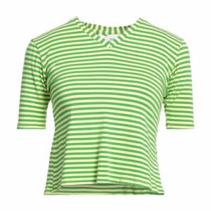 Virna Drò Woman T-shirt Green Size 1 Cotton