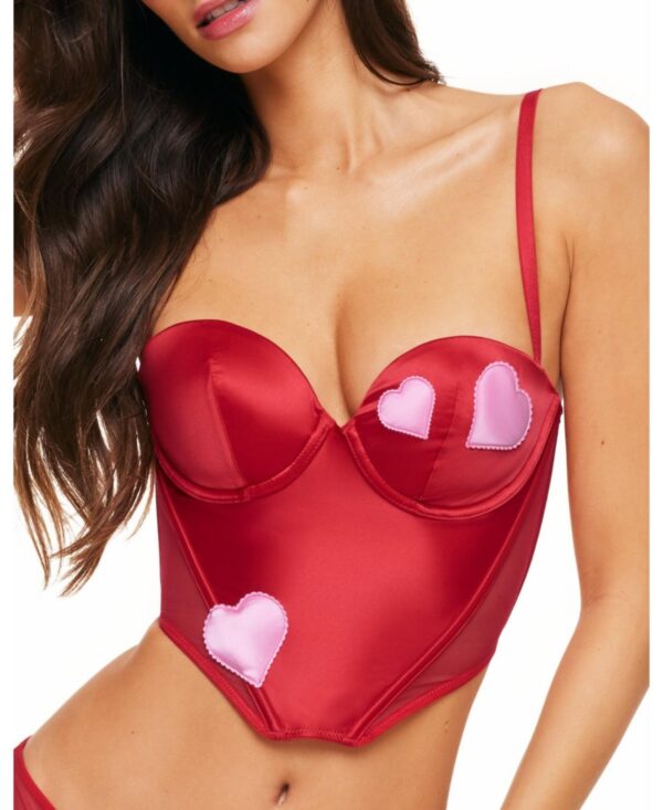 Vivi Women's Contour balconette bustier - Dark red