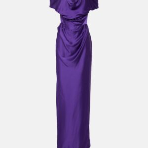 Vivienne Westwood Off-shoulder bustier satin gown