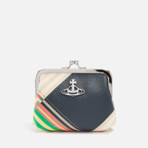 Vivienne Westwood Saff Print Frame Faux Leather Coin Purse